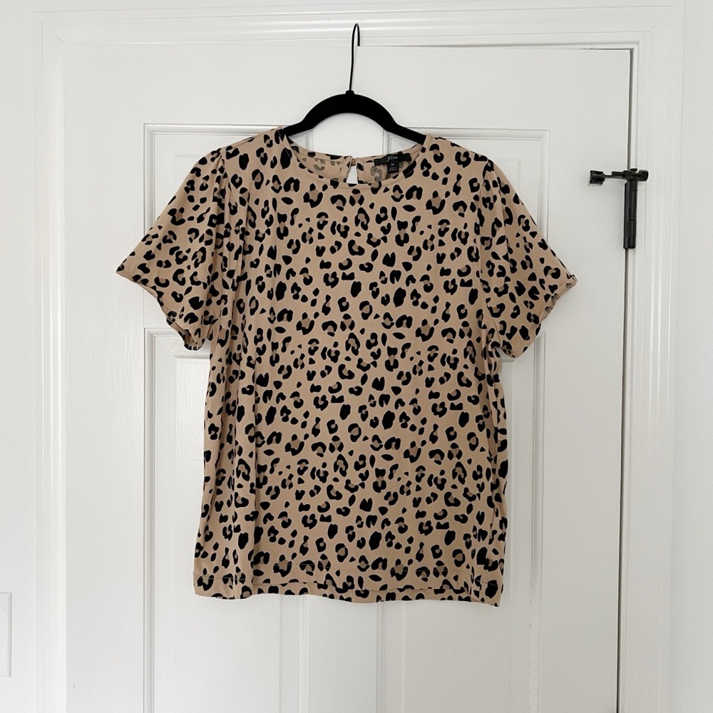J. Crew Leopard Print Women's Top